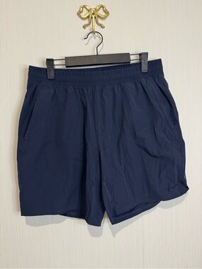 BARBELL SHORTS. Men’s. Navy Blue. Large. Linerless.